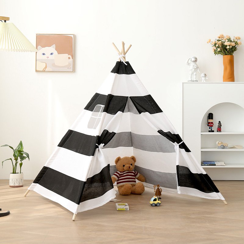 Children's Outdoor Camping Pyramid Tent Leisure Picnic Sunshade Curtain