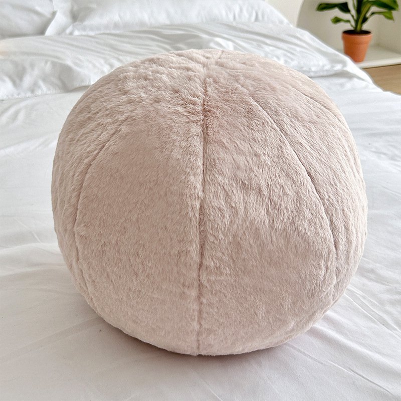 Coussin moderne tricoté en fourrure de lapin pour canapé, décoration d'intérieur