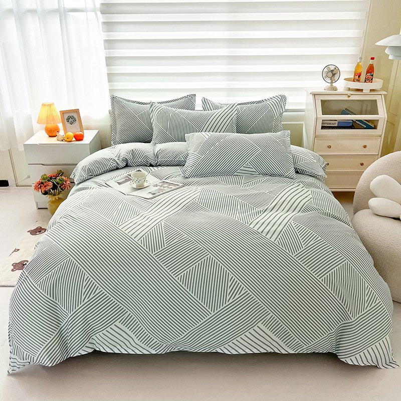 Skin-friendly matte solid color bed sheets and duvet covers