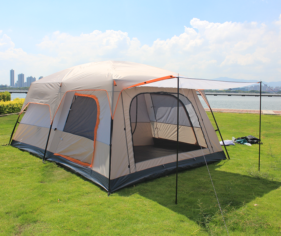 Large Luxury Family Tent for 5-12 People European Outdoor Camping