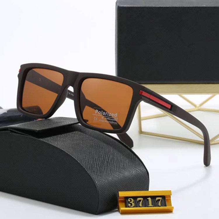 2025 New Sports Eyewear Trendy Vintage Shades Male Sunglasses Mens Luxury Designer Square Brand Pola