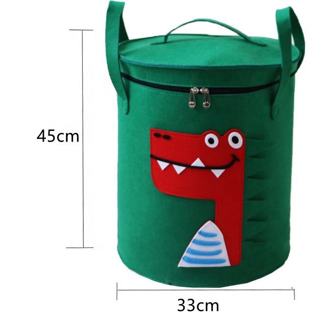Recyclable and Foldable Felt Storage Bucket Laundry Basket Storage Sundries Basket