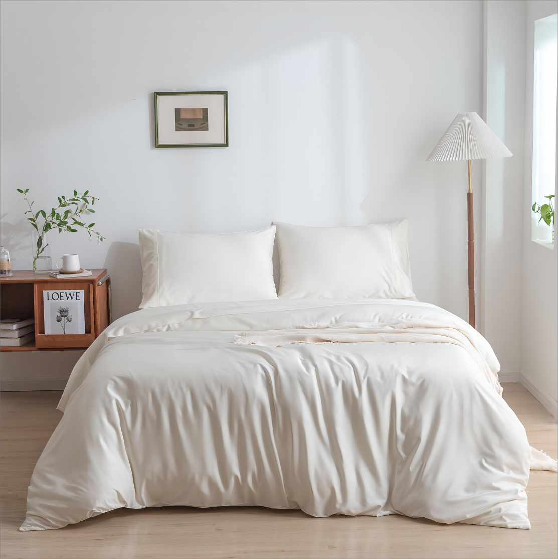 Soft Hand Feeling  Organic Bamboo Bedding Set and Bamboo Bed Sheets