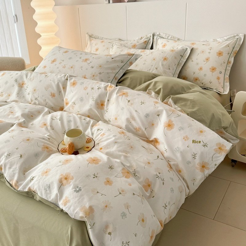 Modern Printed Cotton Four-Piece Set