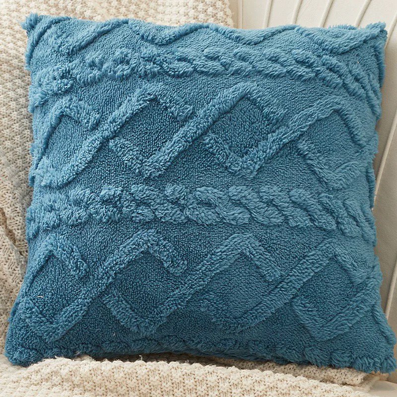 新款雪尼爾幾何浮雕抱枕 沙發靠墊