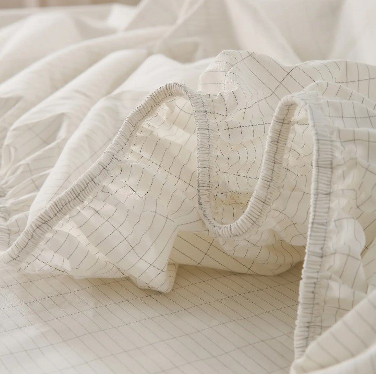 Relieve Fatigue Silver Fiber Organic Cotton Soft and Comfortable Grounding Fitted Sheet