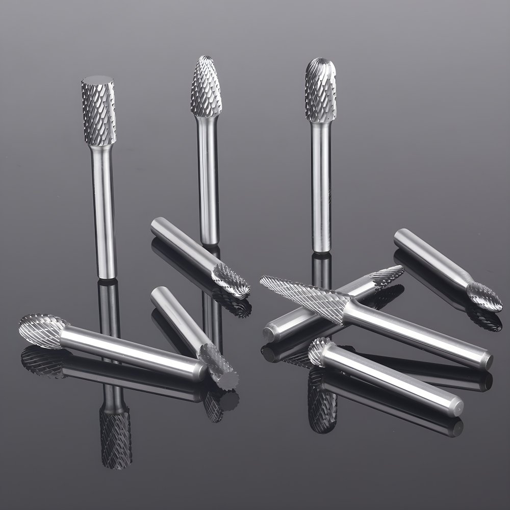 Double Cutting Rotary Burr Set Closeup