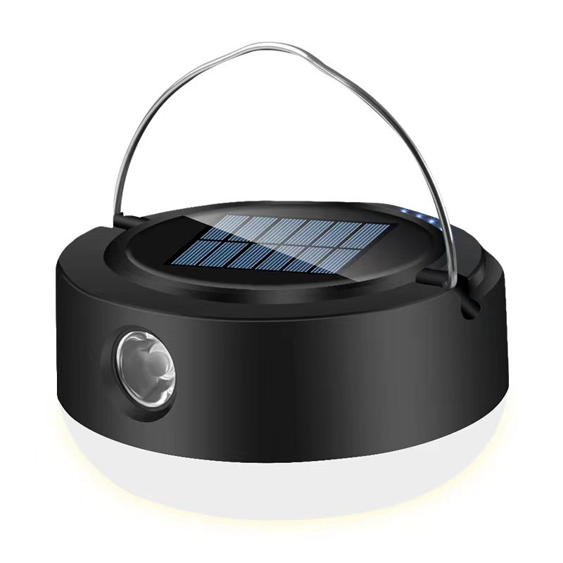 2024 New Portable Strong Light Solar Charging Camping Lamp TYPE-C Rechargeable Emergency Led Bulb Li
