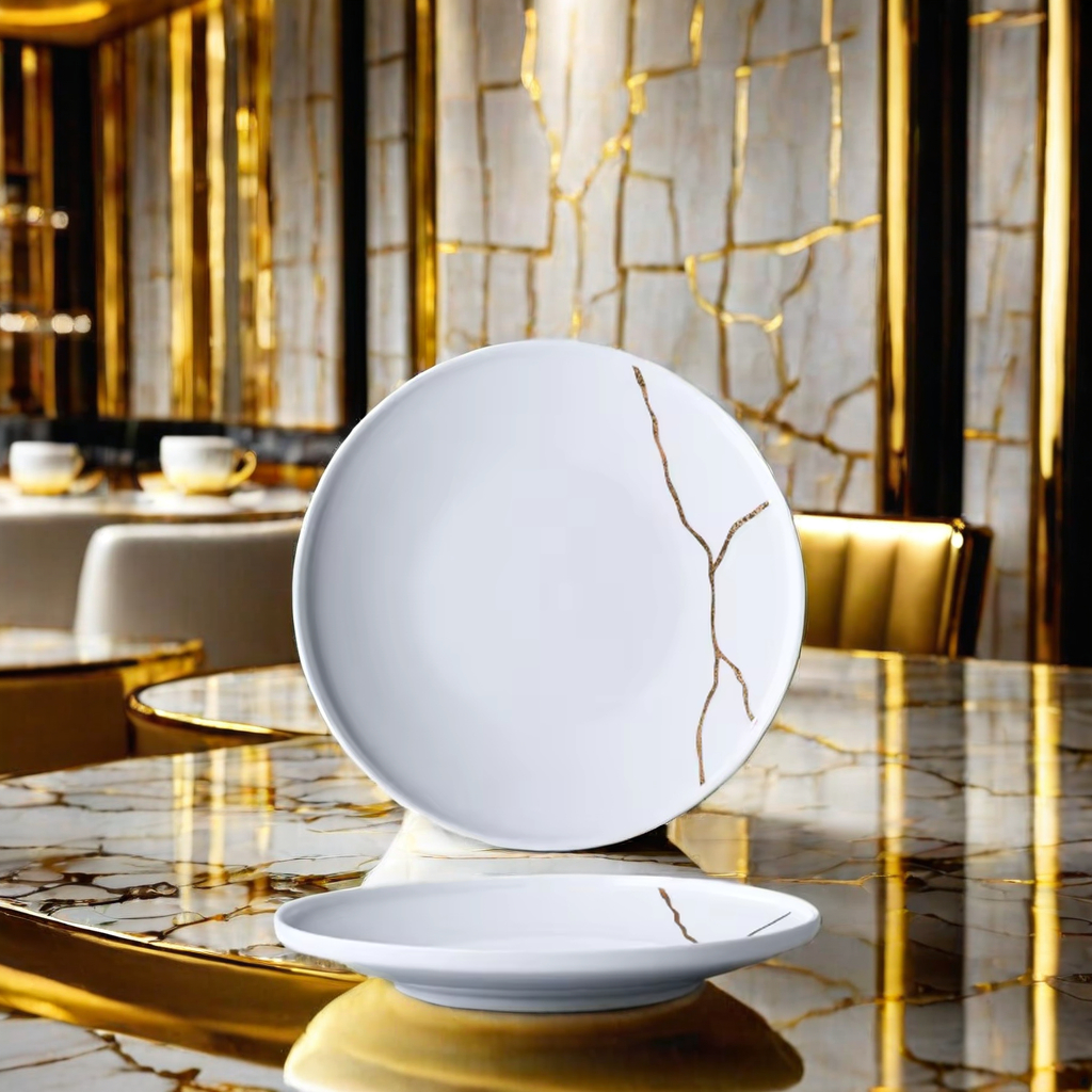 Nordic Modern Style Ceramic Cup and Saucer Set, High-end White Coffee and Tea Cup Set