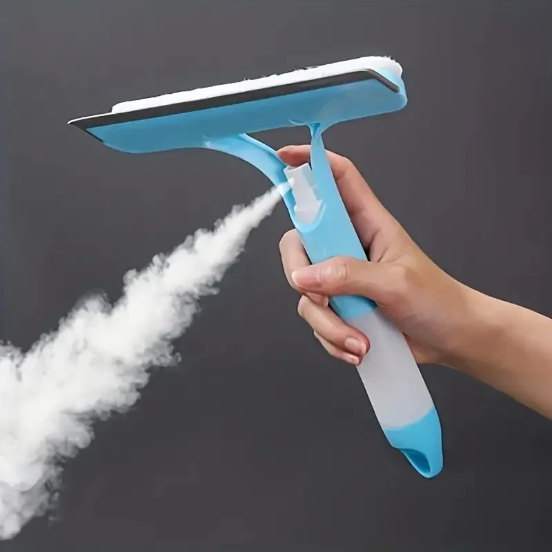 Multipurpose Shower Squeegee with Spray Bottle, Bathroom Glass and Floor Window Cleaning Tool