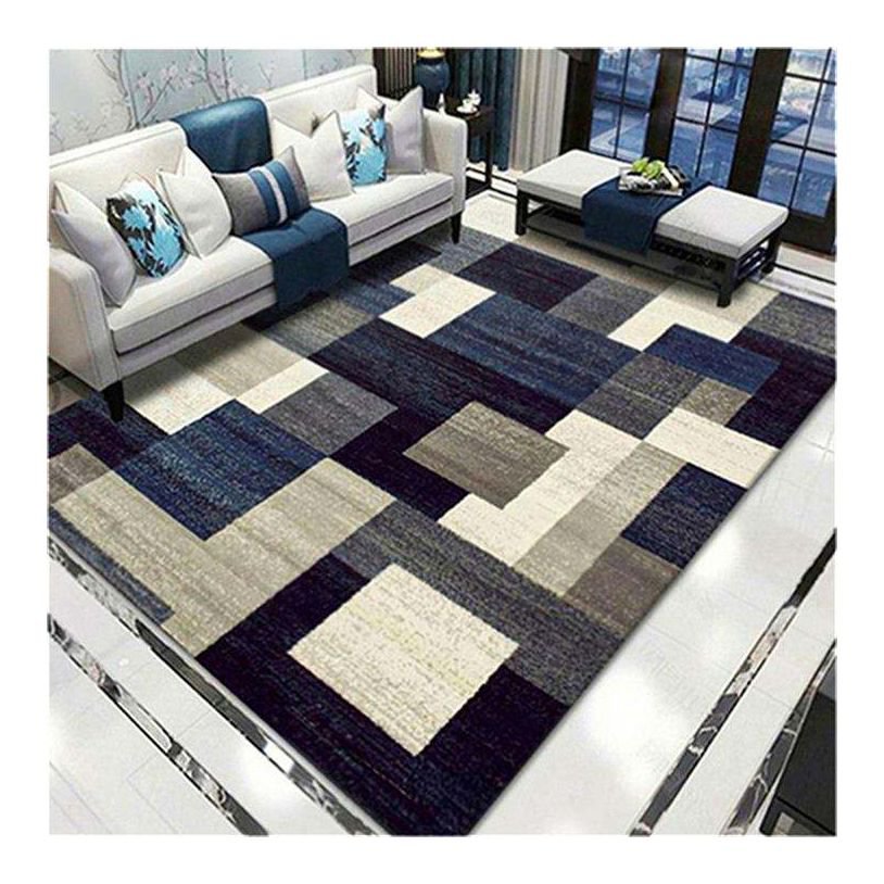 Alfombra moderna de área grande con impresión