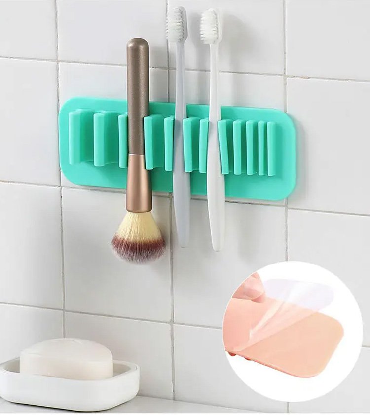 실리콘 소재의 브러쉬 홀더 디테일 샷