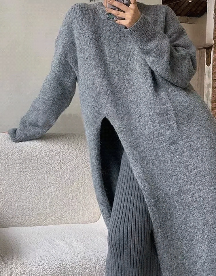 풀오버 스웨터 원피스
