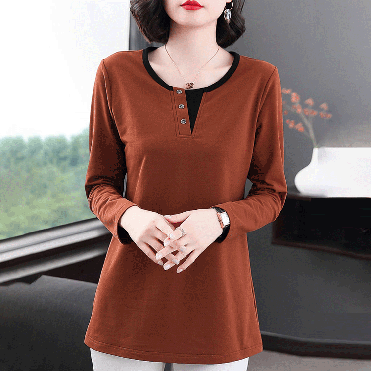 ミッドレングスカラーブロックTシャツ