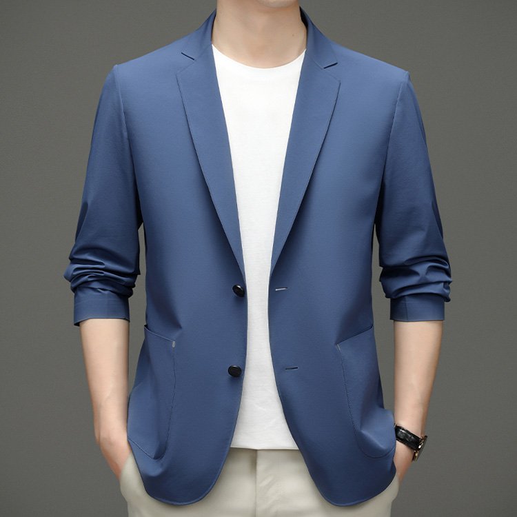 구김 방지 초박형 아이스실크 정장 외투