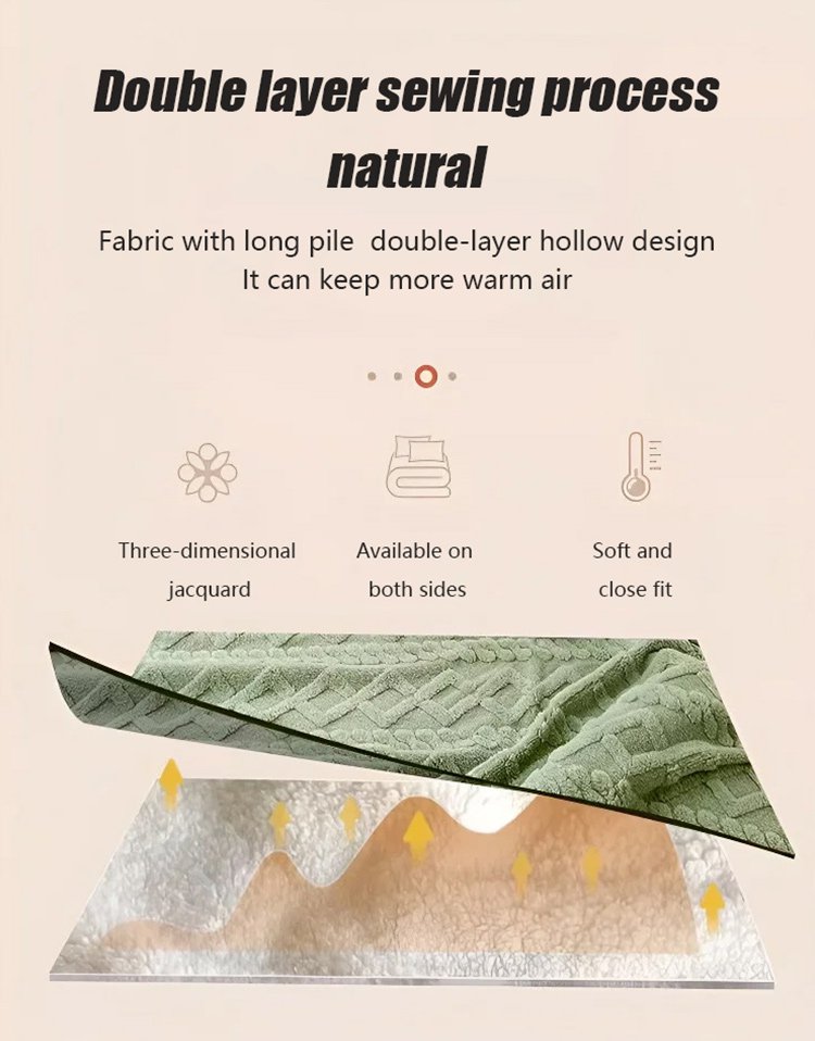 Popular jacquard taffeta blanket