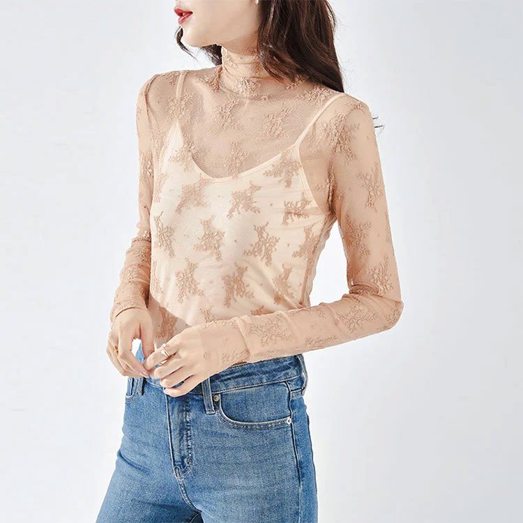 레이스 블라우스