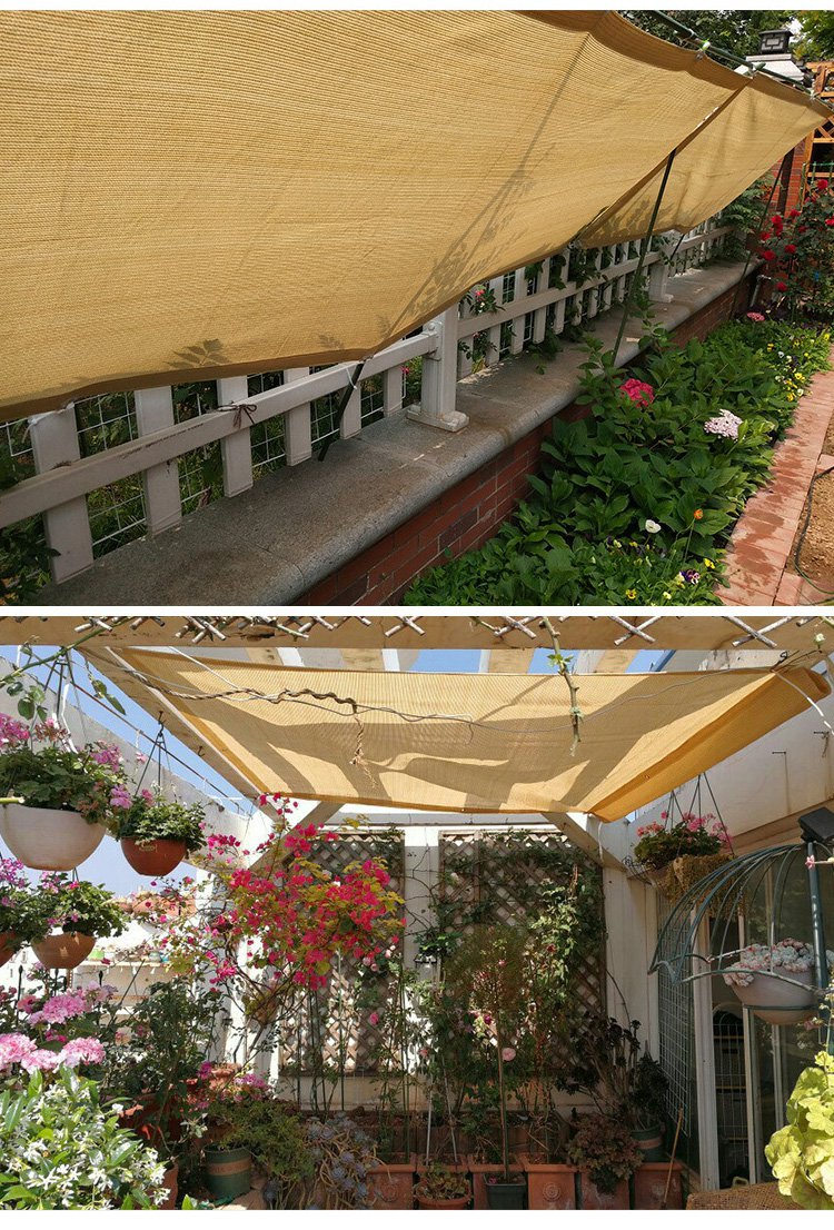 원예 차광막의 세부 원단 구조