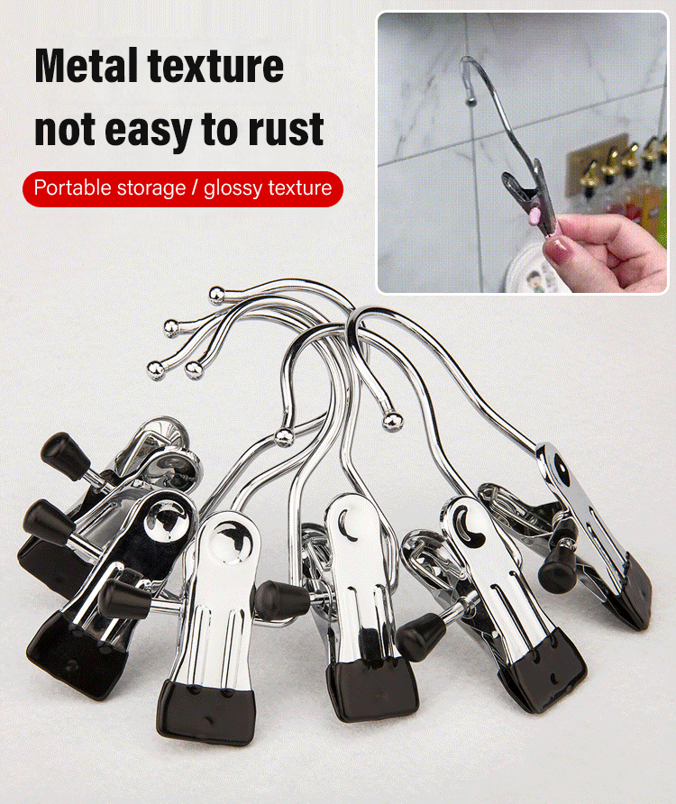 Stainless steel hanging hooks/clips