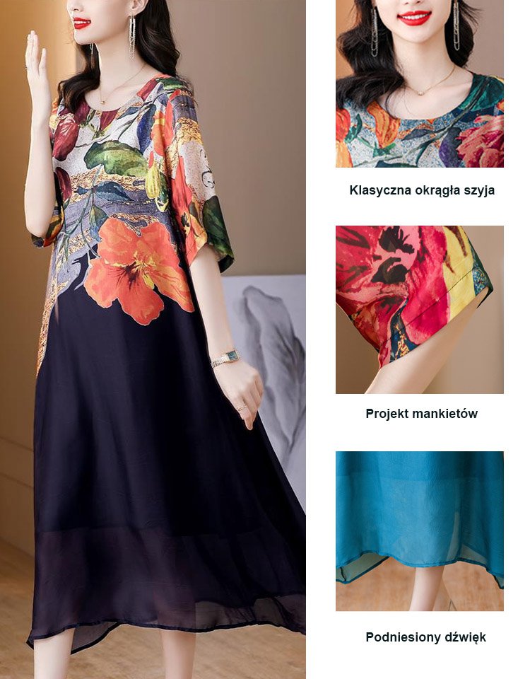 Elegancka nadrukowana spódnica