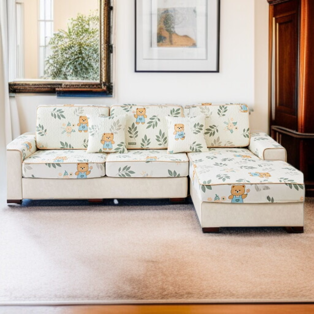 ユニバーサルキットで様々なソファにフィットするカバー