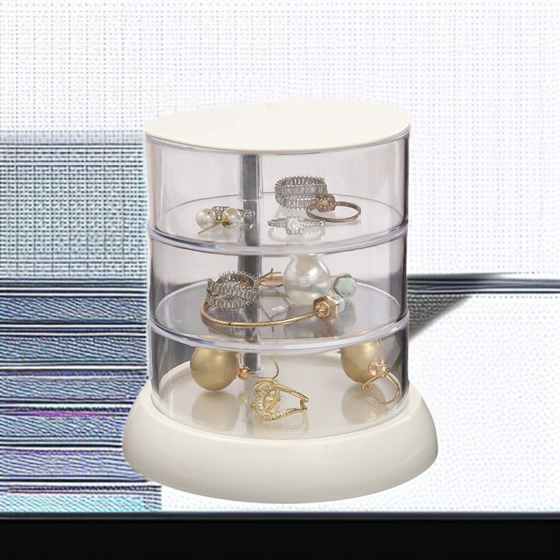 分類収納できる回転式ジュエリーボックス