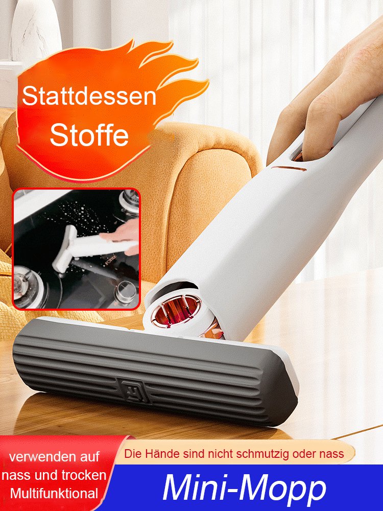 Der faule kleine Mopp, der keine schmutzigen Hände bekommt