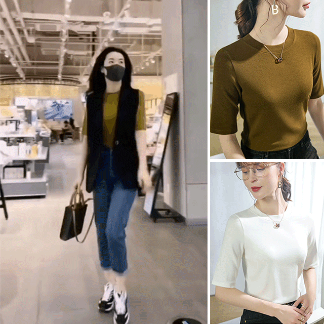 Half sleeve modal T-shirt