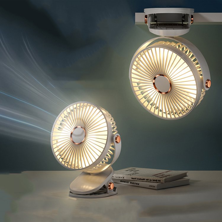 720도 회전 집게 선풍기 무드등
