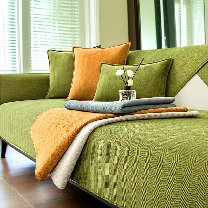 ナチュラルコンフォート シンプルデザインのソファカバー