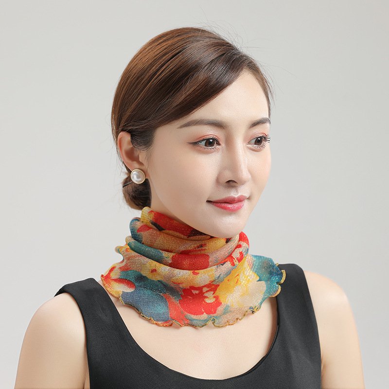 Pullover Thin Sunshade Veil Scarf Neck Protection Scarf