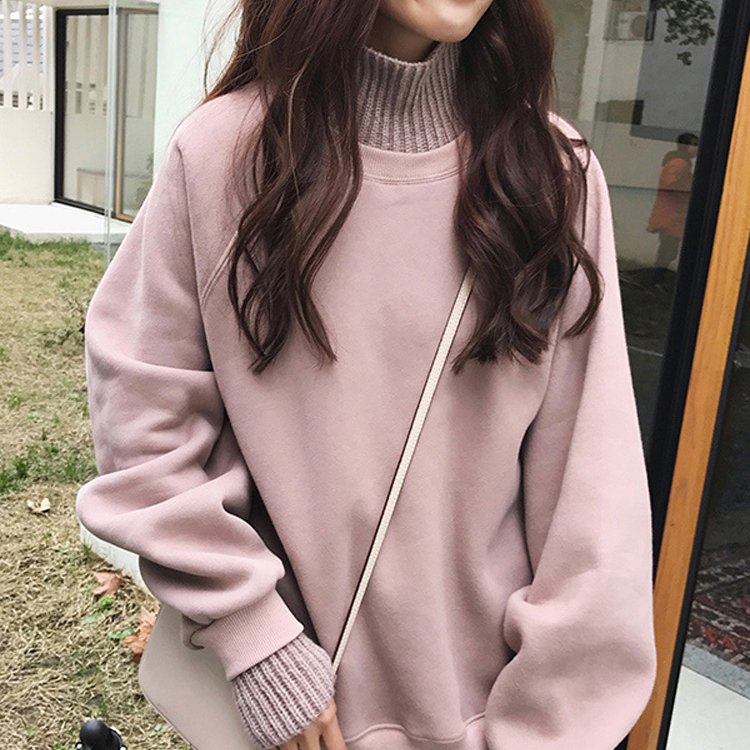 【タートルネックパーカー】2点目無料 保温&柔らかさ&裏起毛