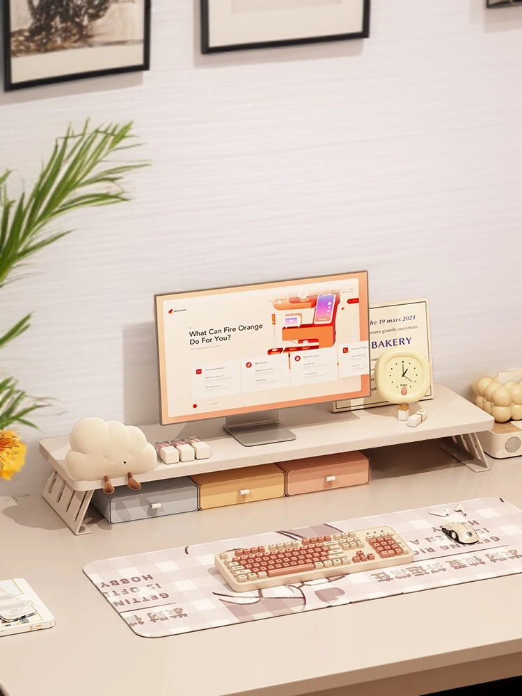 モニター台 卓上 机上台 ディスプレイ 台 パソコン台 卓上 pc台 モニタースタンド ディスプレイ台 ノートパソコン/プリンター/タブレットパソコンに適用 耐荷重25kg