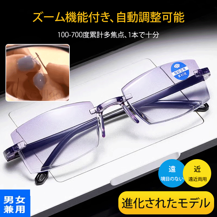 スマートブラックテクノロジー放射線防護ズーム老眼鏡