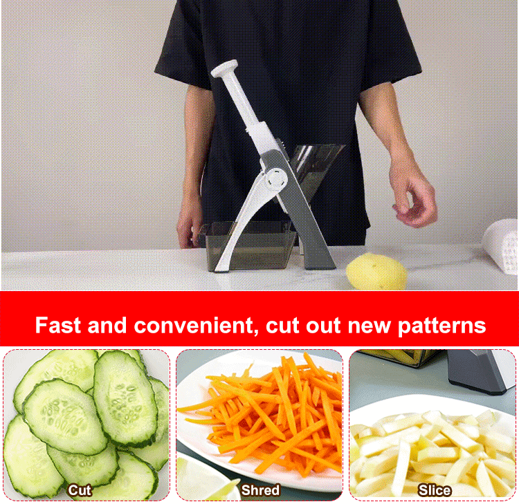 Kitchen Household Fruit Vegetable 3 in 1 Adjustable Knob Grater