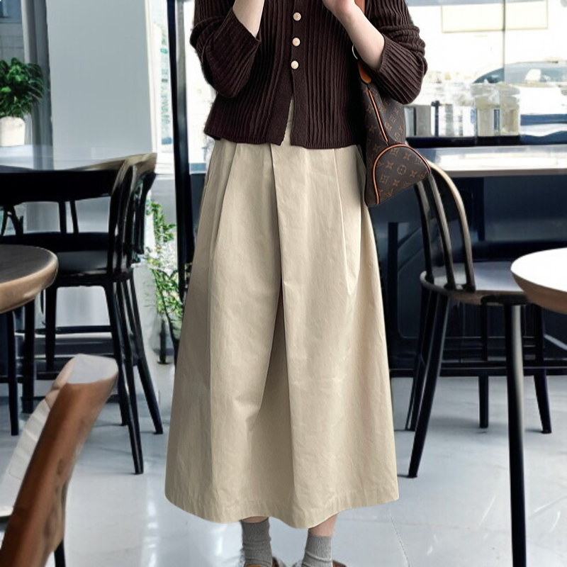 여성 도천 스커트 스타일링 샷