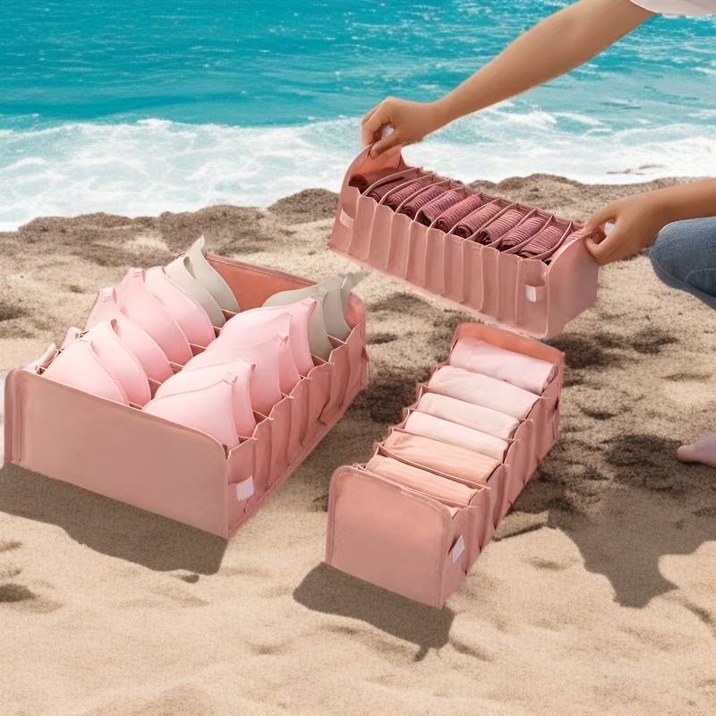 寝室引き出しタイプ下着収納ボックスの使用例