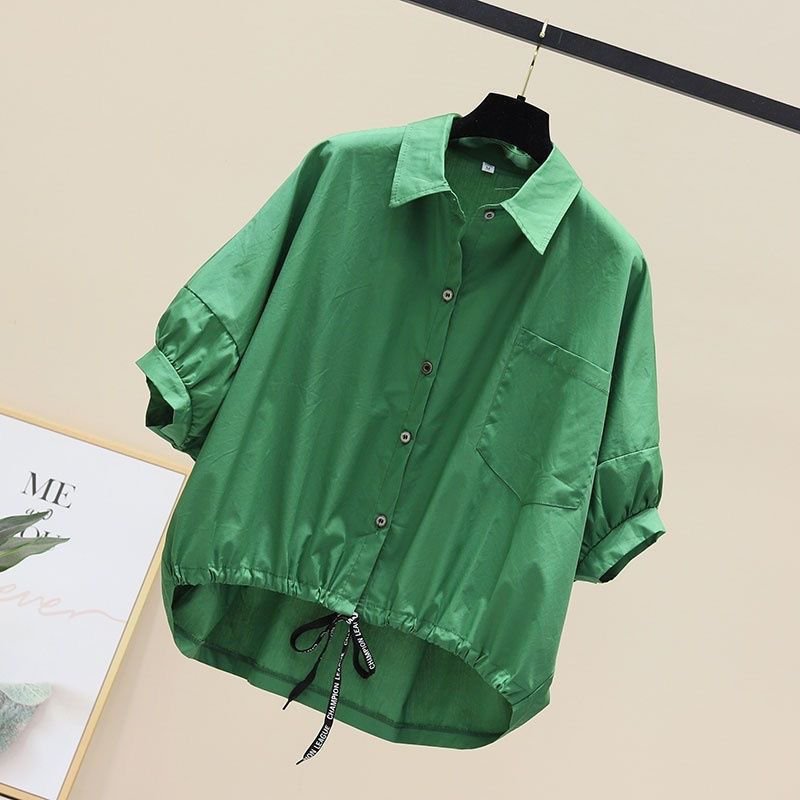 เสื้อเชิ้ตพร้อมเชือกรูดลดอายุ