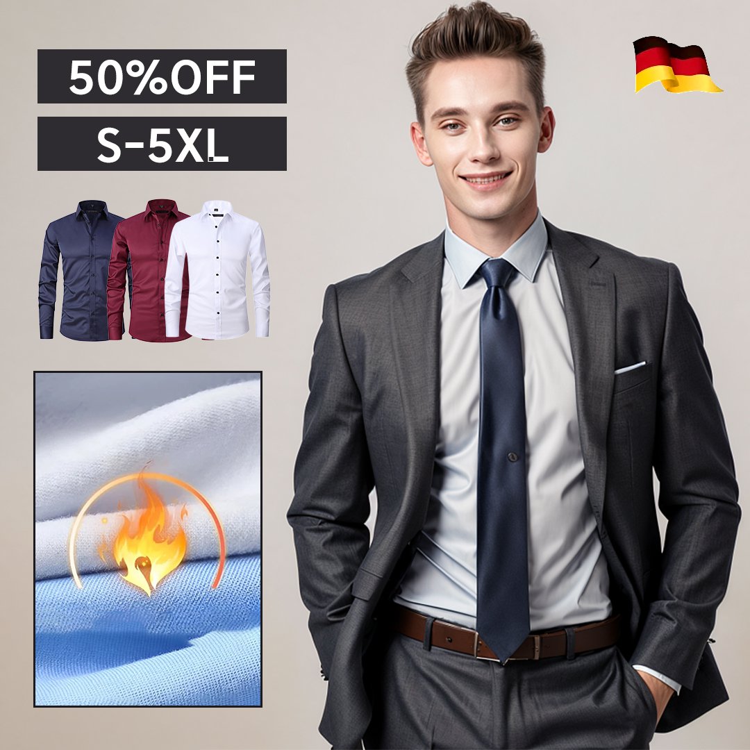 【기모】스판 다림질 면제 비즈니스 남자 셔츠