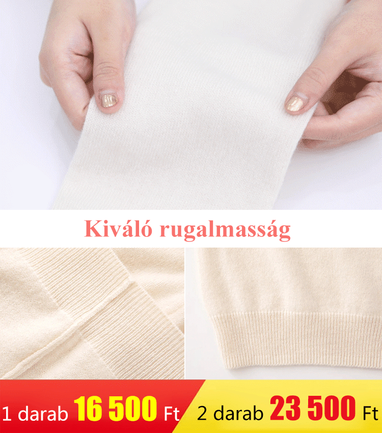 Magas gallérú egyszínű női gyapjú kötött pulóver