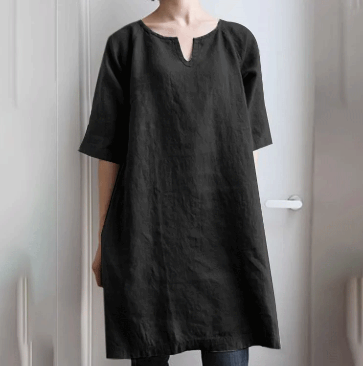 綿麻チュニック