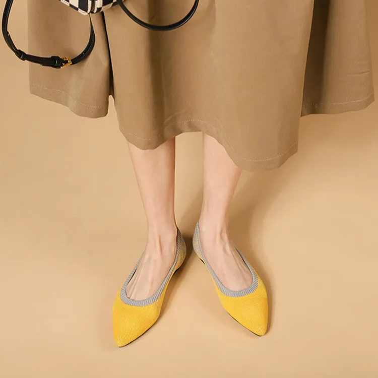 ニットパンプス