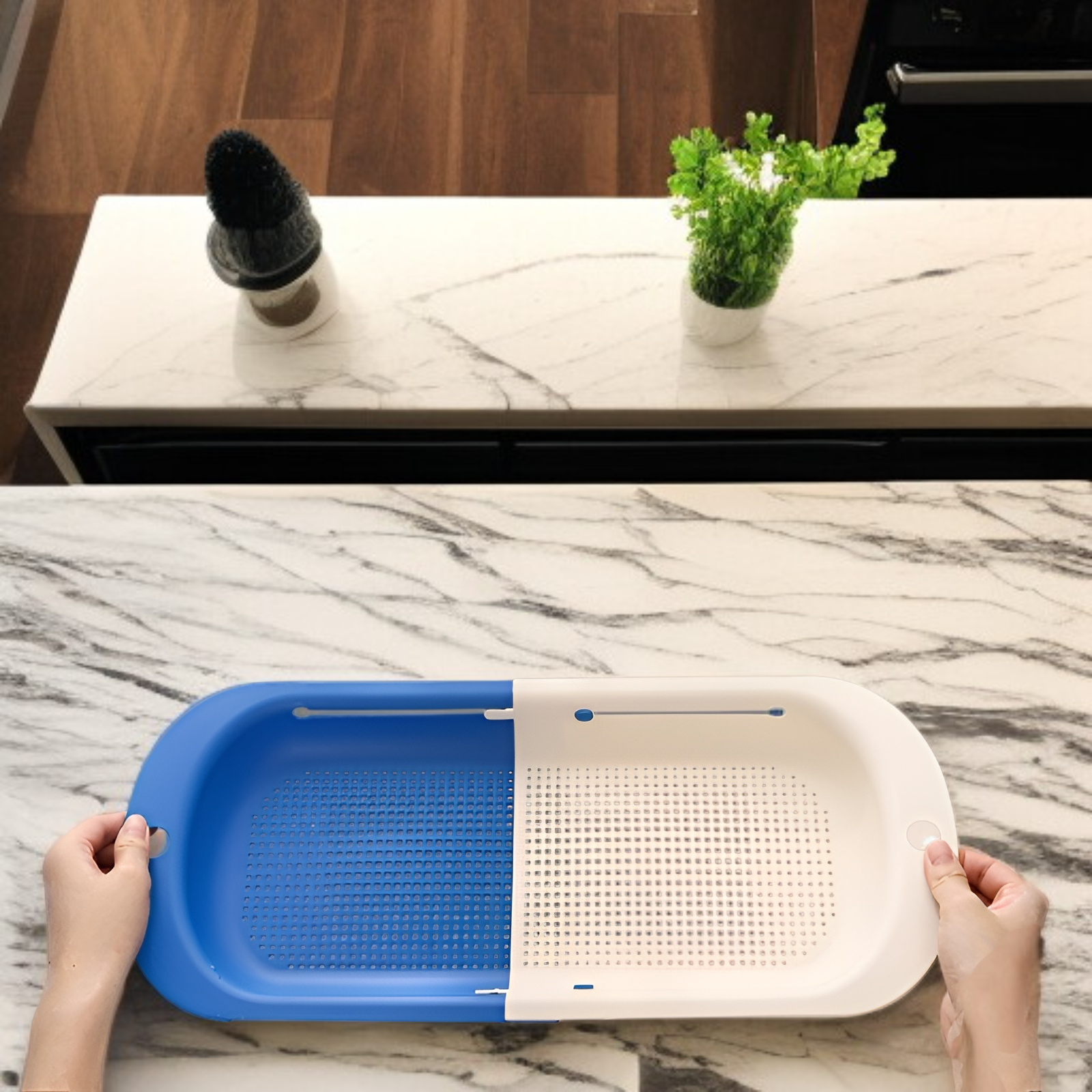 多機能シンクラックで収納力アップ