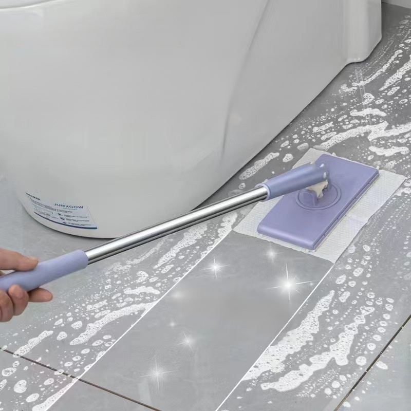 Small flat mop for efficient floor cleaning