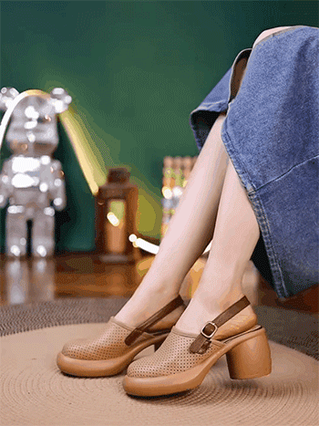 厚底メッシュサンダル