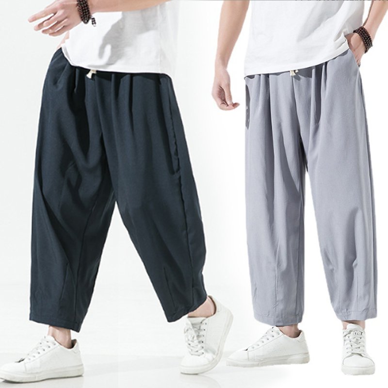 綿麻ワイドパンツ