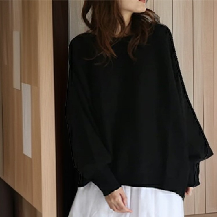 スラウチースタイル女性用緩いジャケット着用例