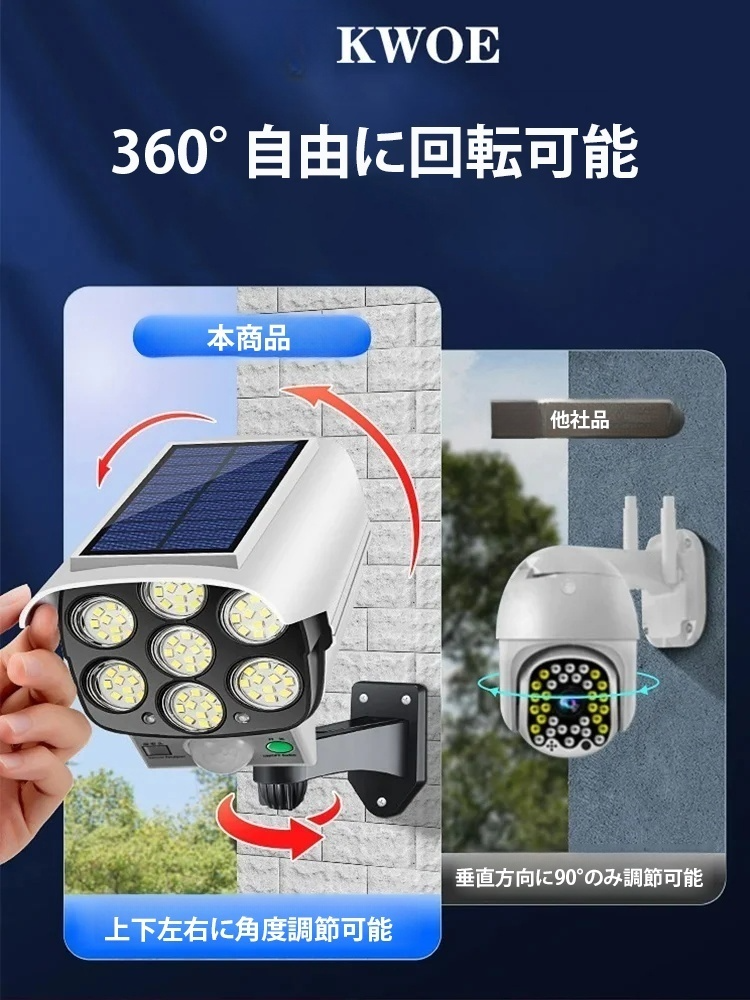 ダミーカメラ式ソーラーライト