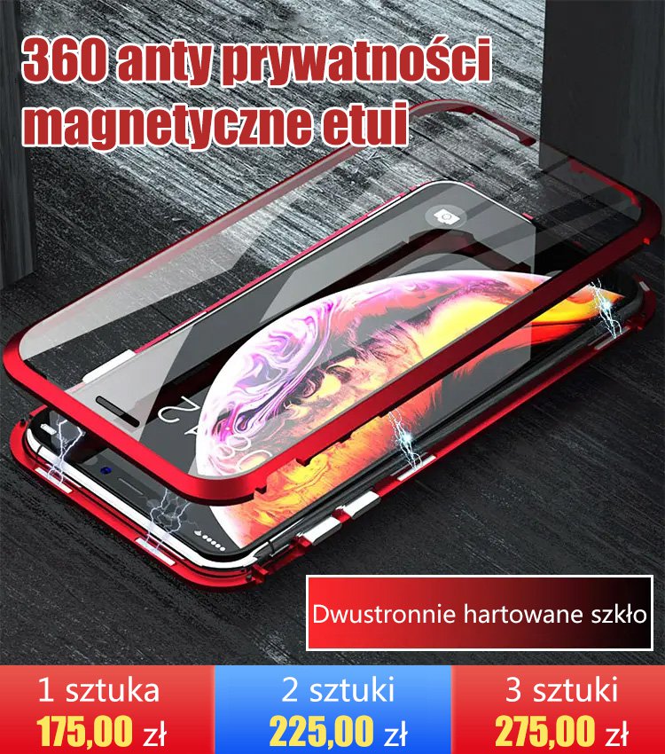 360 anty prywatności magnetyczne etui