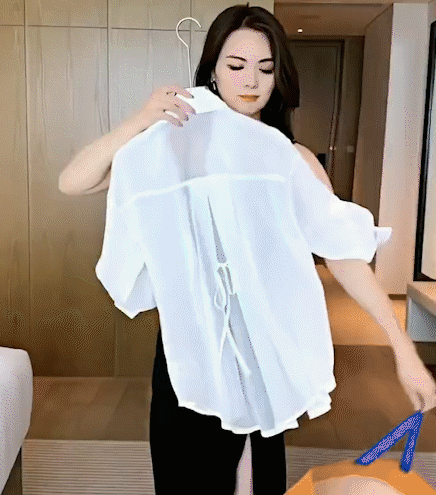 【50%OFF】에어실크 쿨링 쉬폰 커버셔츠